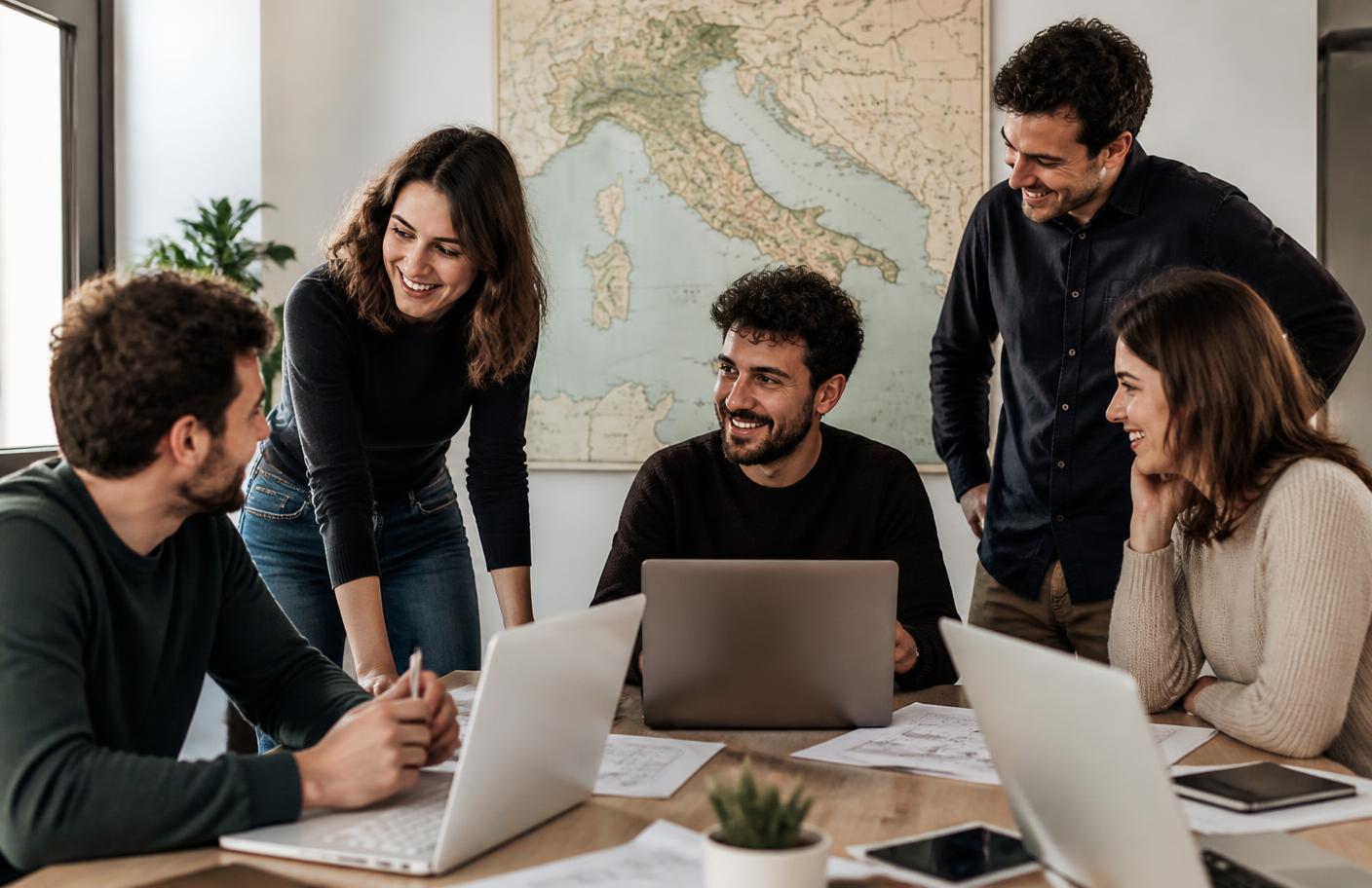 Il team Transfer ToGo al lavoro sulla piattaforma NCC