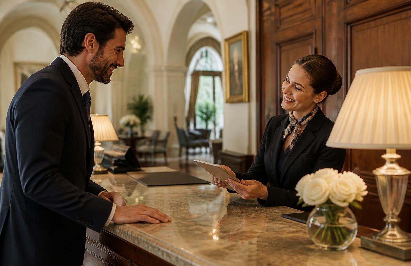Reception di una struttura ricettiva italiana